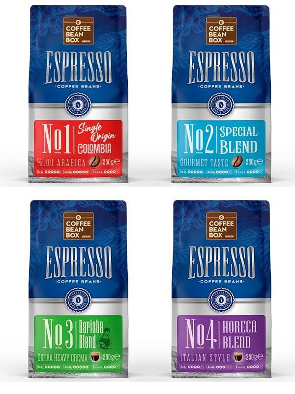 Coffee Bean Box Altıntelve 4'lü Espresso Çekirdek Kahve Seti - 1