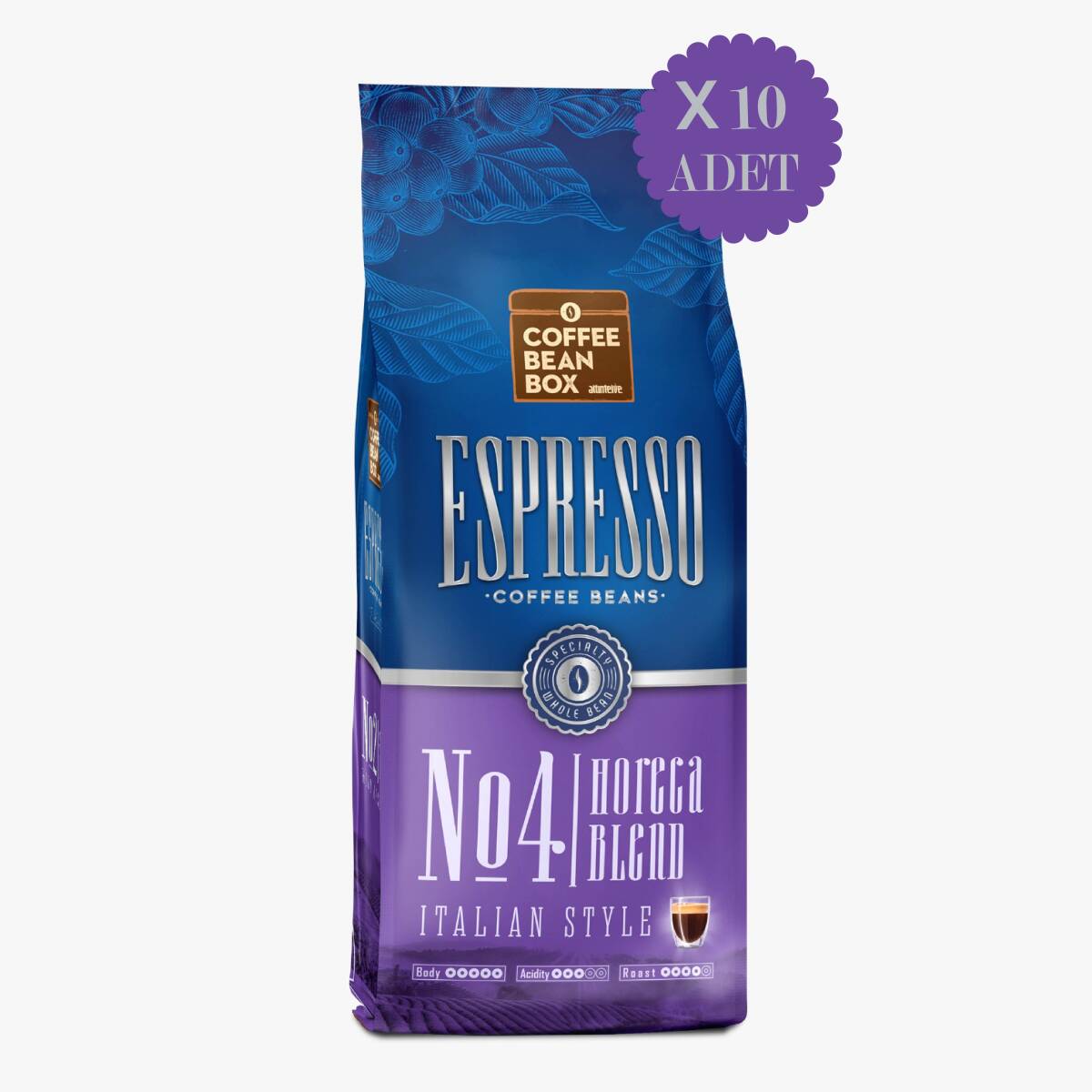 Coffee Bean Box Altıntelve Horeca Blend Espresso Çekirdek Kahve 1 kg 10 Adet - 1