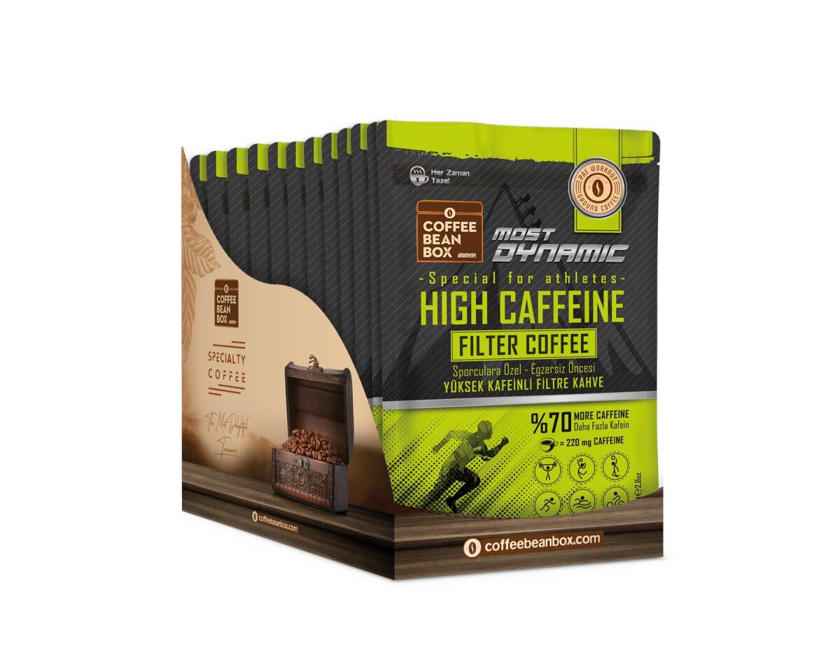 Coffee Bean Box Altıntelve Most Dynamic Yüksek Kafeinli Kahve 80 gr (10lu Kutu) - 1