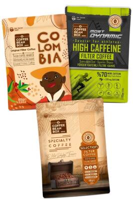 CoffeeBeanBox Yöresel Filtre Kahve Seti Colombia - Most Dynamic - Selection (80 gr X 3 Adet) - 1
