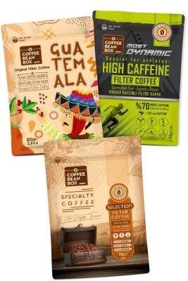 CoffeeBeanBox Yöresel Filtre Kahve Seti Guatemala - Most Dynamic - Selection (80 gr X 3 Adet) - 1