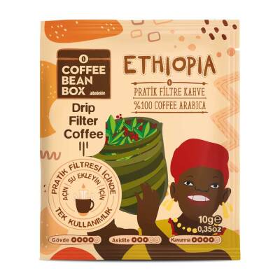 Ethiopia Pratik Filtre Kahve 10lu Kutu - 2