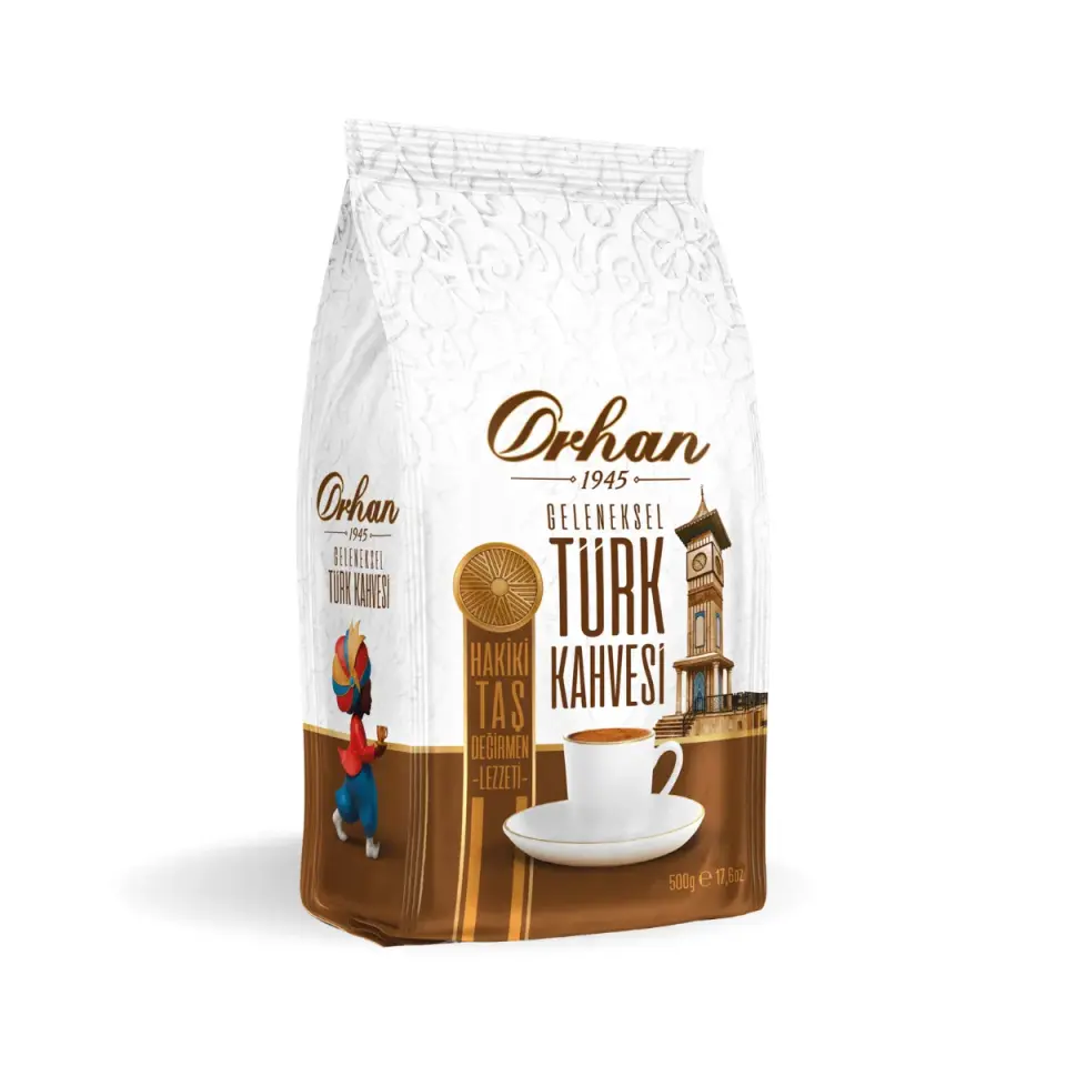 Orhan Türk Kahvesi 500 gr – Taş Değirmen Öğütülmüş Geleneksel Türk Kahvesi