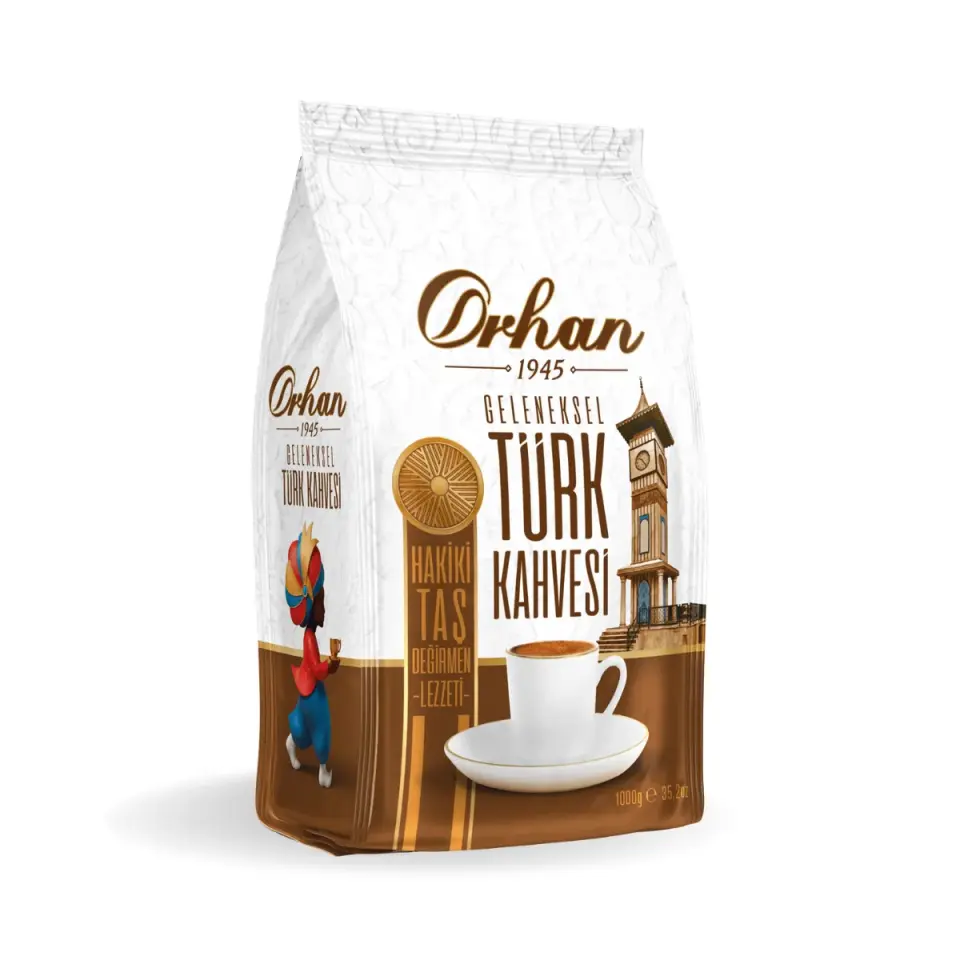 Orhan Türk Kahvesi 1000 gr – Taş Değirmen Öğütülmüş Geleneksel Türk Kahvesi