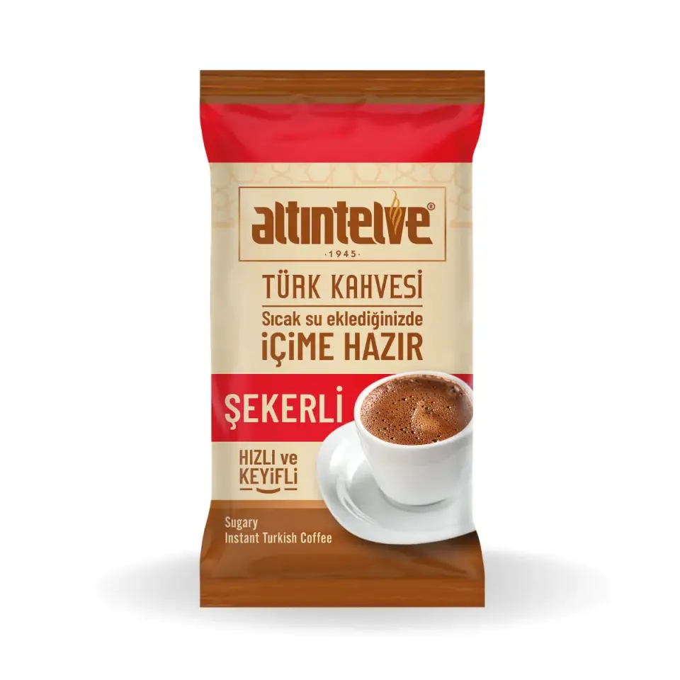 Altıntelve Hazır Türk Kahvesi Şekerli 24’lü – Pratik Türk Kahvesi