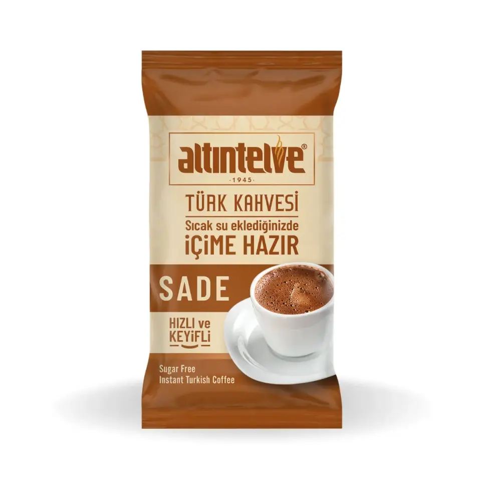 Altıntelve Hazır Türk Kahvesi Sade 24’lü – Pratik Şekersiz Türk Kahvesi