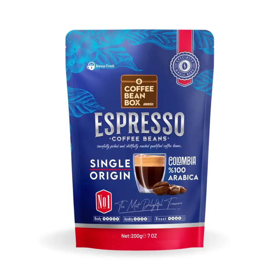 CoffeeBeanBox Colombia Single Origin Espresso Çekirdek Kahve 200 gr