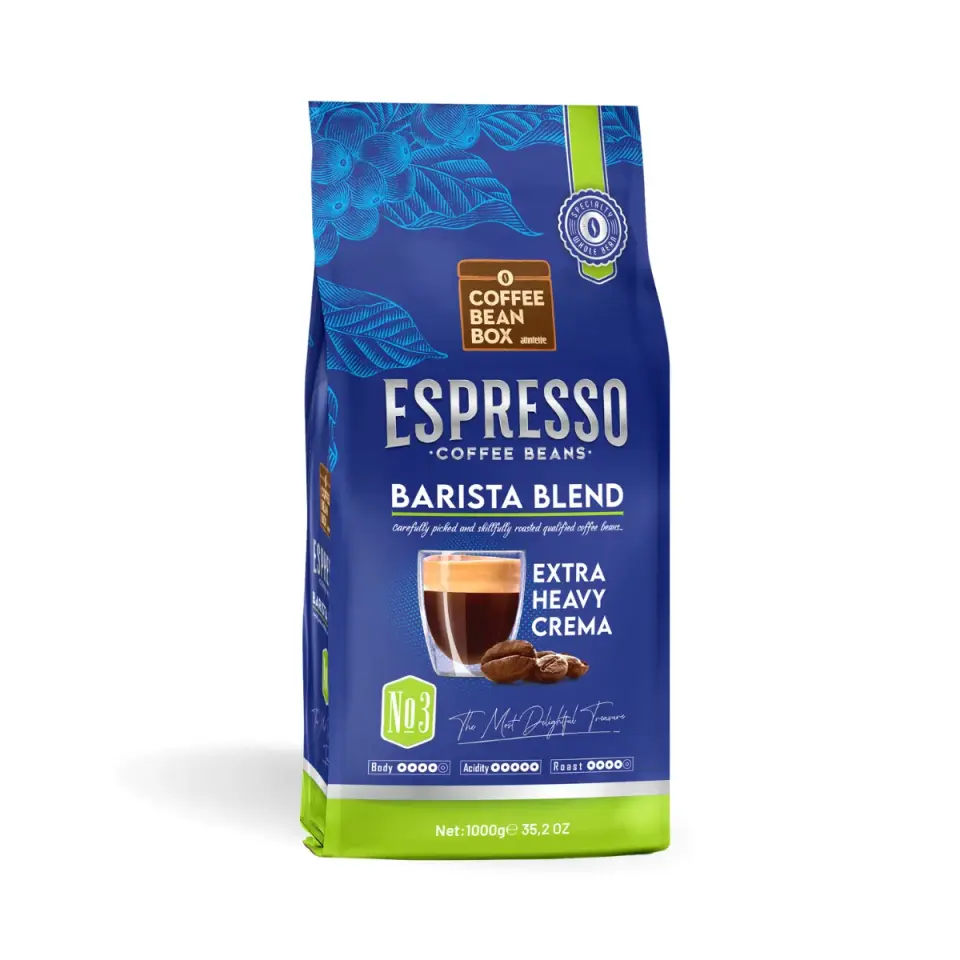 CoffeeBeanBox Barista Blend Espresso Çekirdek Kahve 1 Kg – Extra Crema