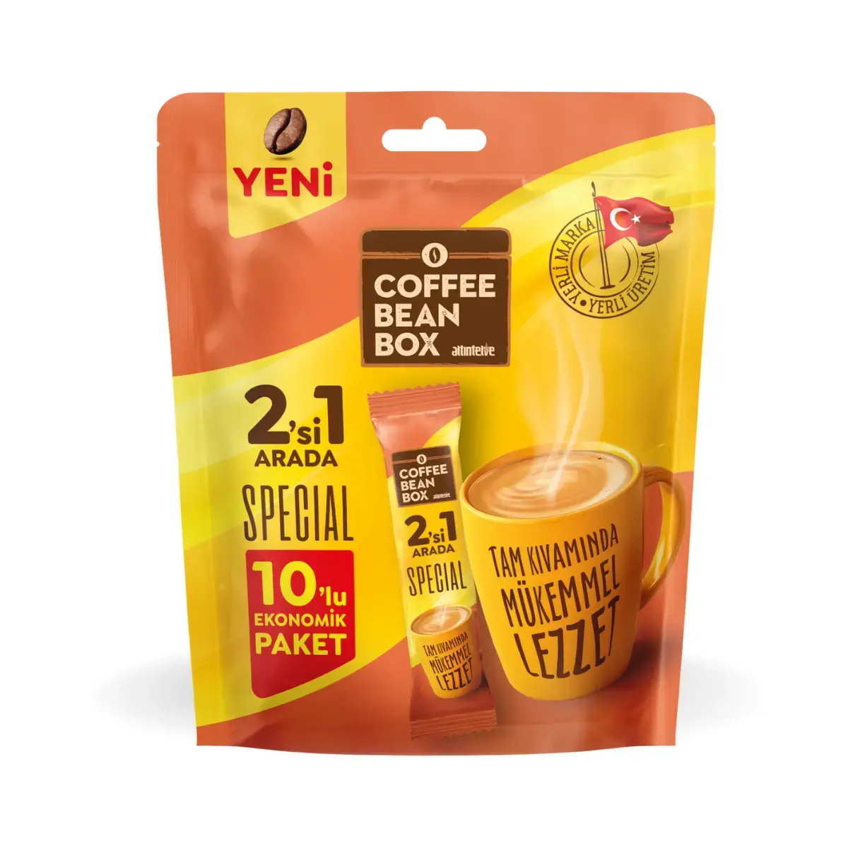 CoffeeBeanBox 2'si 1 Arada Hazır Kahve Special 10'lu Paket – Şekersiz