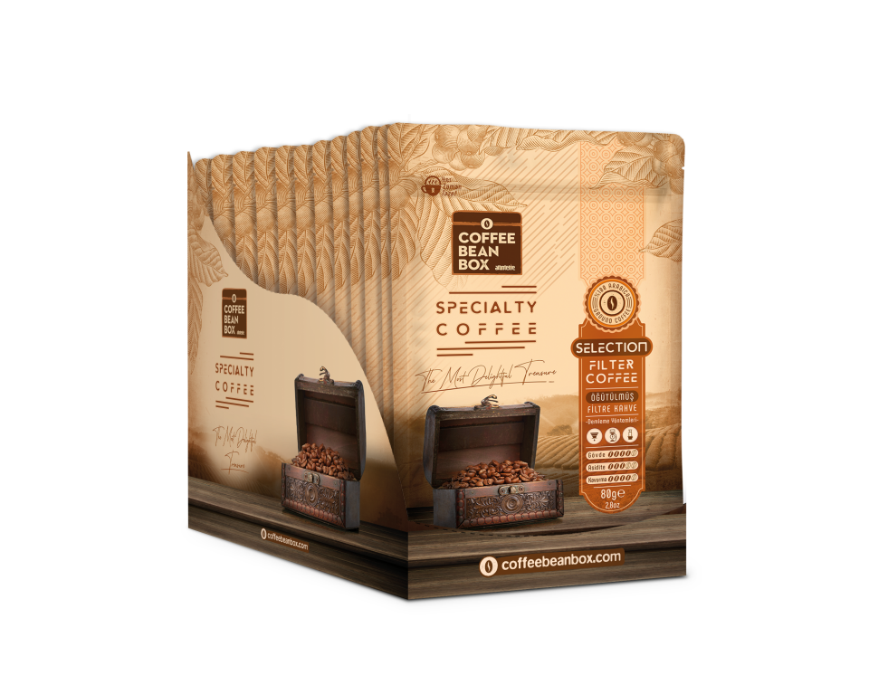 CoffeeBeanBox Selection Öğütülmüş Filtre Kahve 80 gr (10'lu Kutu)