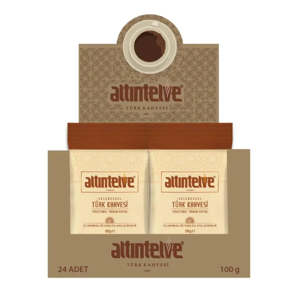 Altıntelve Öğütülmüş Türk Kahvesi 100 gr (24'lü Kutu)