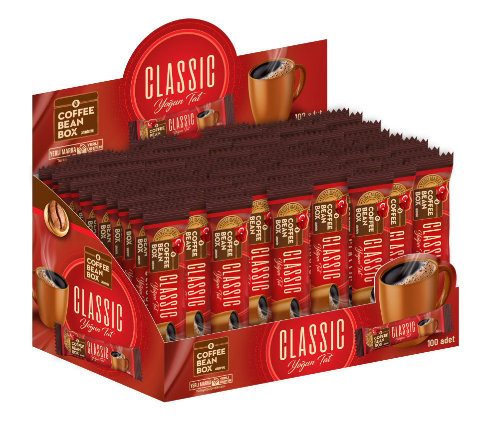 CoffeeBeanBox Classic Granül Kahve 2 gr (100'lü Kutu)