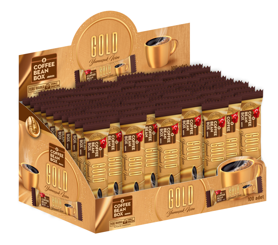CoffeeBeanBox Gold Granül Kahve 2 gr (100'lü Kutu)