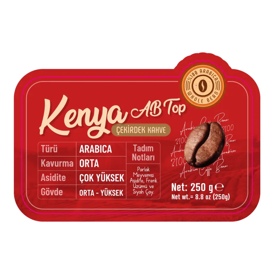 CoffeeBeanBox Kenya AB Top Kavrulmuş Çekirdek Kahve 250 gr