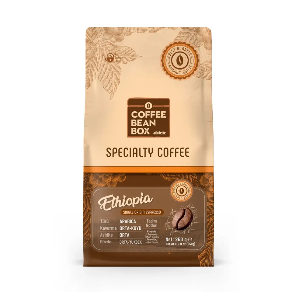 CoffeeBeanBox Ethiopia Single Origin Espresso Çekirdek Kahve 250 gr
