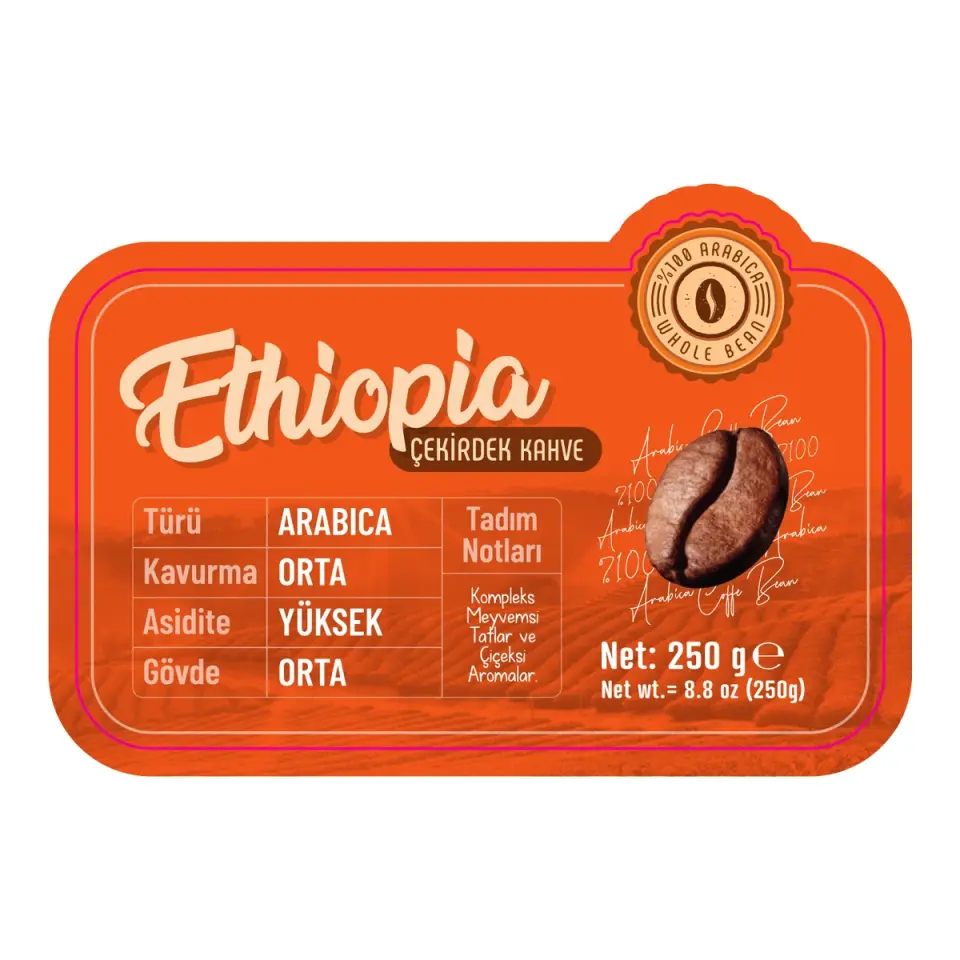 CoffeeBeanBox Ethiopia Single Origin Kavrulmuş Çekirdek Kahve 250 gr