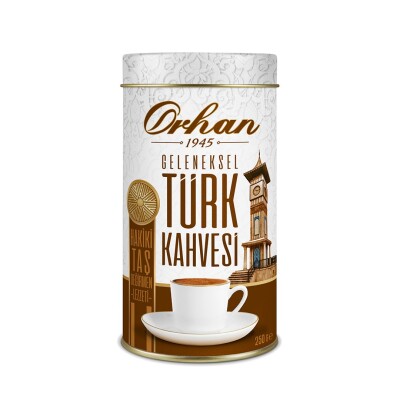 Orhan Öğütülmüş Türk Kahvesi Teneke 250 Gr - 1
