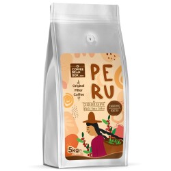 Peru Kavrulmuş Çekirdek Filtre Kahve 5 Kg - Coffee Bean Box Altıntelve