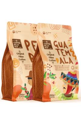 Yöresel Filtre Kahve Seti Peru - Guatemala 2li (2 x 250 gr) - 1